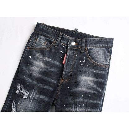 DSQ2  New 2026 Men's Ink Splash Jeans