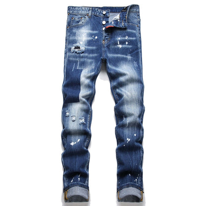 2026 New Men's Ink Splash Jeans